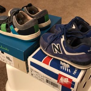 ????Toddler shoes Clarks size 7.5, New balance 7 ????Toddler shoes Clarks size 7.5, New balance 7